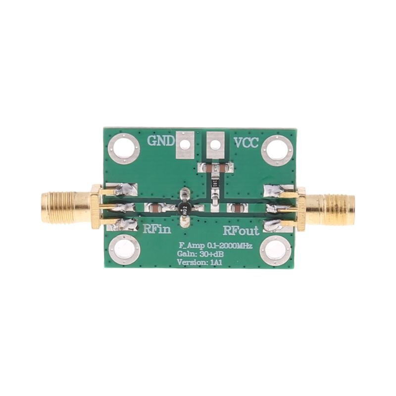 0.1-2000MHz 2GHz RF Wideband Low Noise Amplifier LNA Broadband Module Gain 30dB