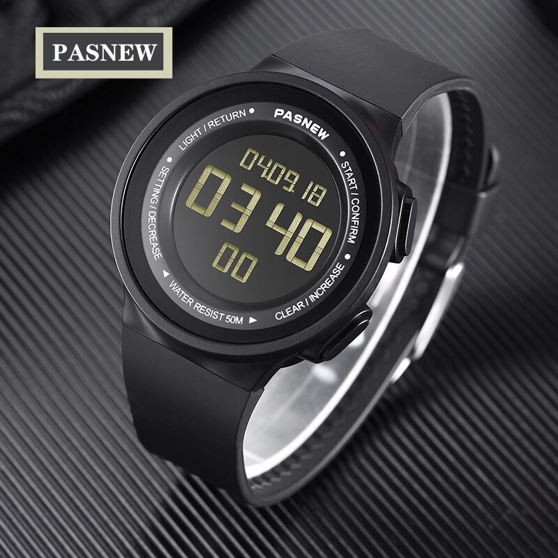 Pasnew horloge herenhorloge waterdicht mannen en vrouwen digitaal elektronisch horloge voor buitensporten
