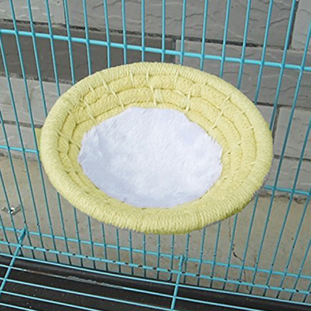 Bird Breeding Nest Natural Material Shed Nesting Pet Bird Parrot Cotton Rope Breeding Hatching Nest House Bed Hanging Cage Decor