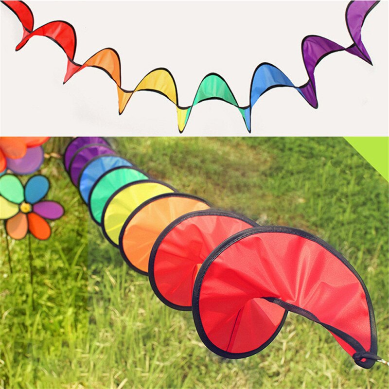 Farbe Mühle Markise Hängen Flagge Dekoration Regenbogen Wind Bar Lager Rotierenden Kanal Bunte Zelt Sika