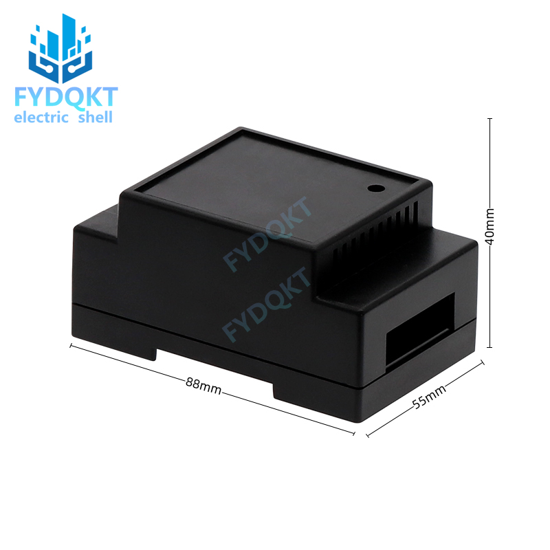 Chassis Case Instrument Enclosure Rail PLC Electrical Enclosure 4-05 88x54x44mm 35-Rail Plastic Junction Box