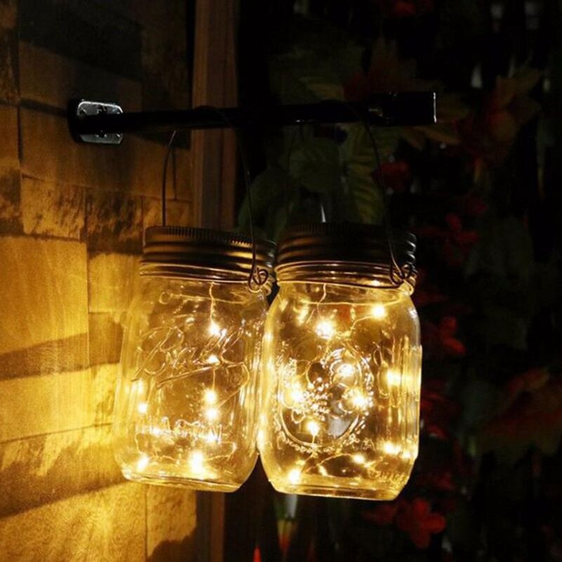 Keenso Solar Mason Jar Lids – 20 Warm LEDs, Waterproof, Perfect For Garden, Weddings & Patio Decor (6-Pack)