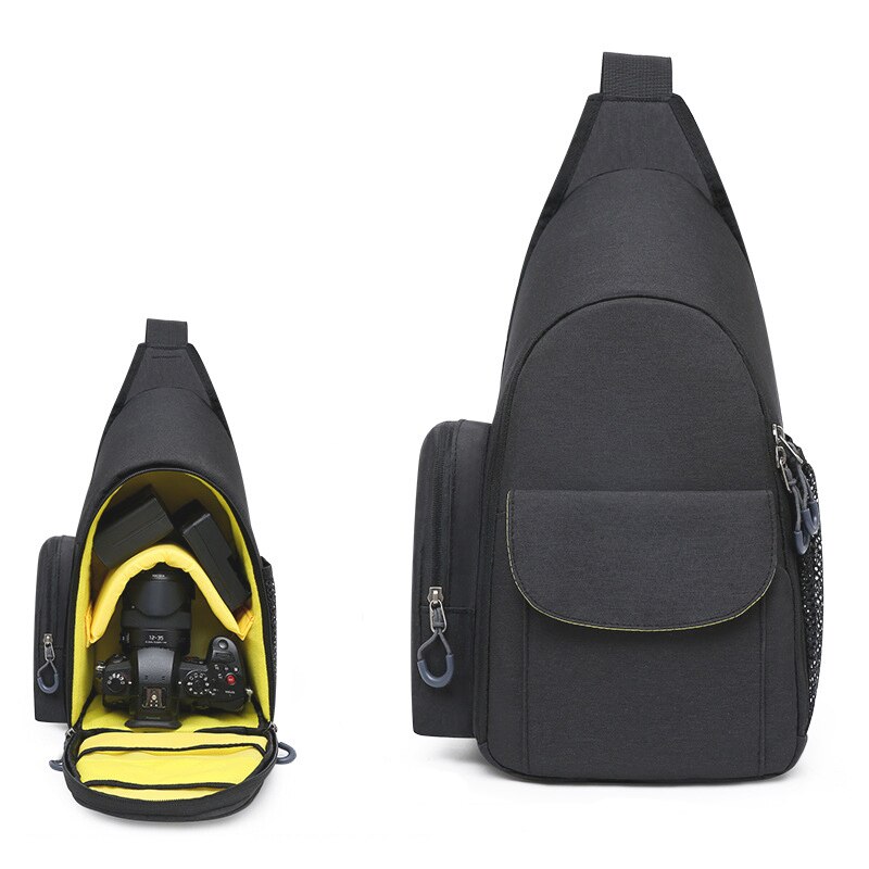 Nylon Camera Bag Handbag Shoulder Bags Crossbody Chest Bag for DSLR Digital Cameras Lens Accessories