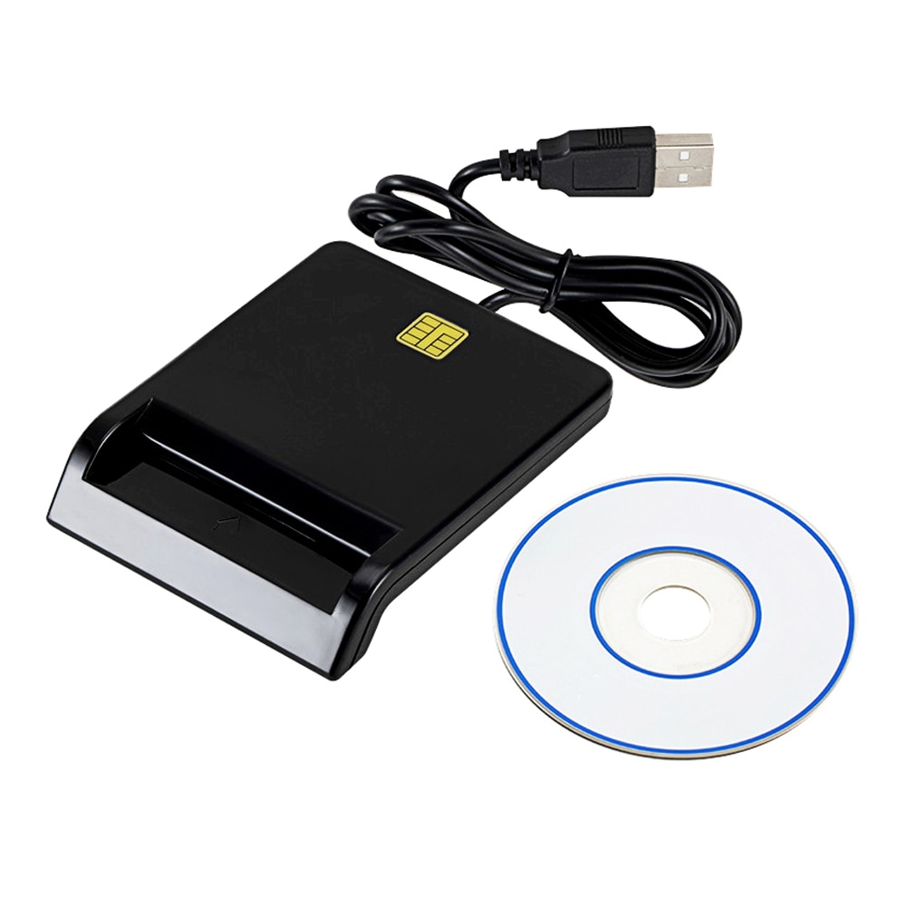 USB Smart Card Reader For Bank Card IC/ID EMV card Reader for Windows 7 8 10 Linux OS USB-CCID ISO 7816