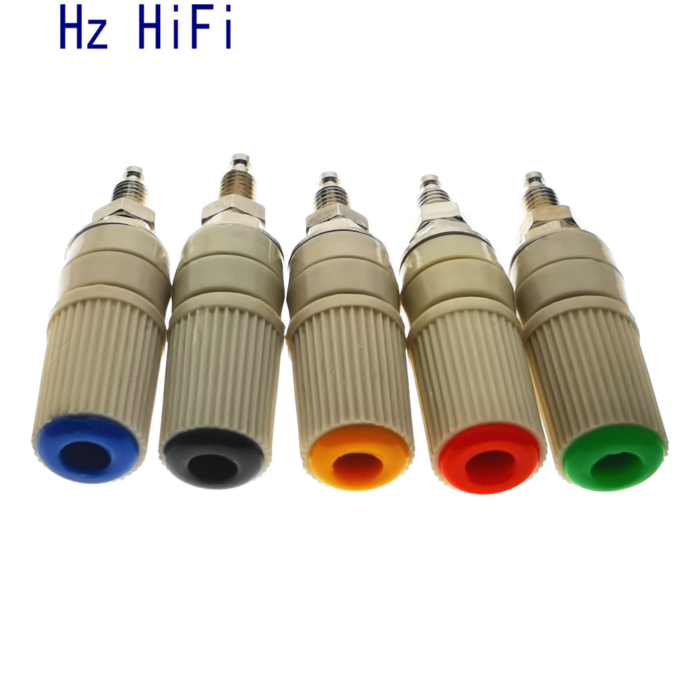 2PCS 30A Connector Amplifier Terminal Binding Post Banana Speaker Plug Jack Adapter Socket