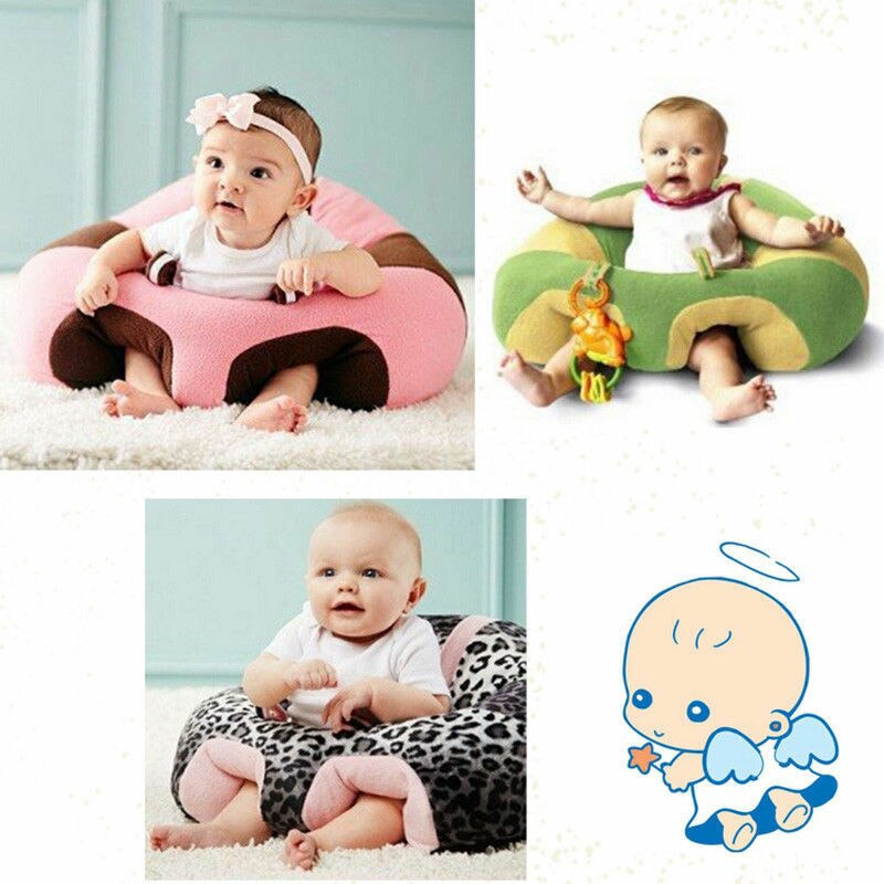 Asiento de apoyo para bebés, cómodo cojín suave para sentarse, sofá, almohada de felpa, bolsa de juguete, sillas coloridas para bebés