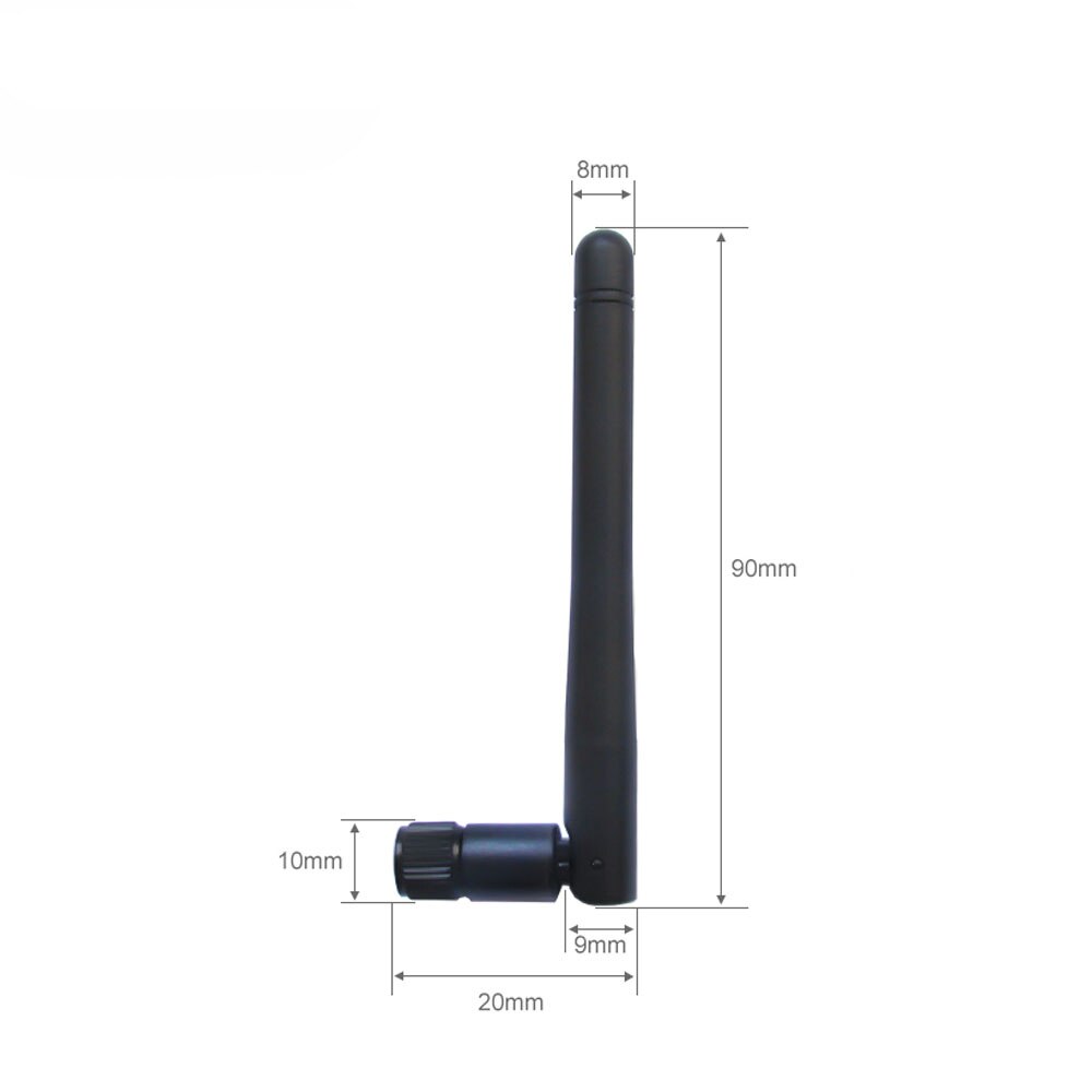 Antenne fouet sans fil 2.4G Uhf 2.4GHz pour routeur, contrôleur de Module DMX sans fil pour effet de lumière de scène, 5 pièces/lot