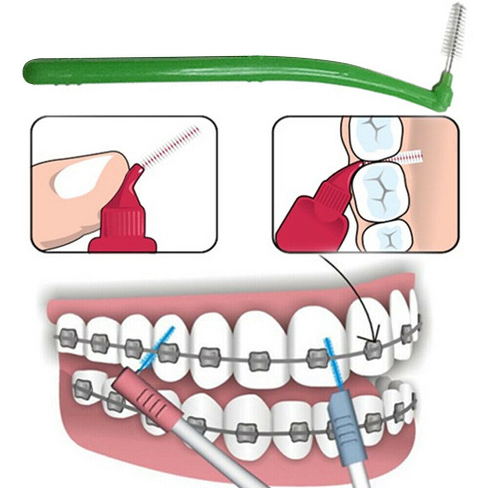 Interdental børste rene interdental børster rene mellem tænderne tandtrådsbørster tandstikker tandbørste tandplejeværktøj 5/10 stk.