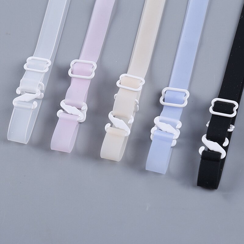 Vrouwen 1.8cm Breed Non Slip Bh-bandjes Verstelbare Silicone Bra Strap Soft Backless Schouder Riem Accessoires