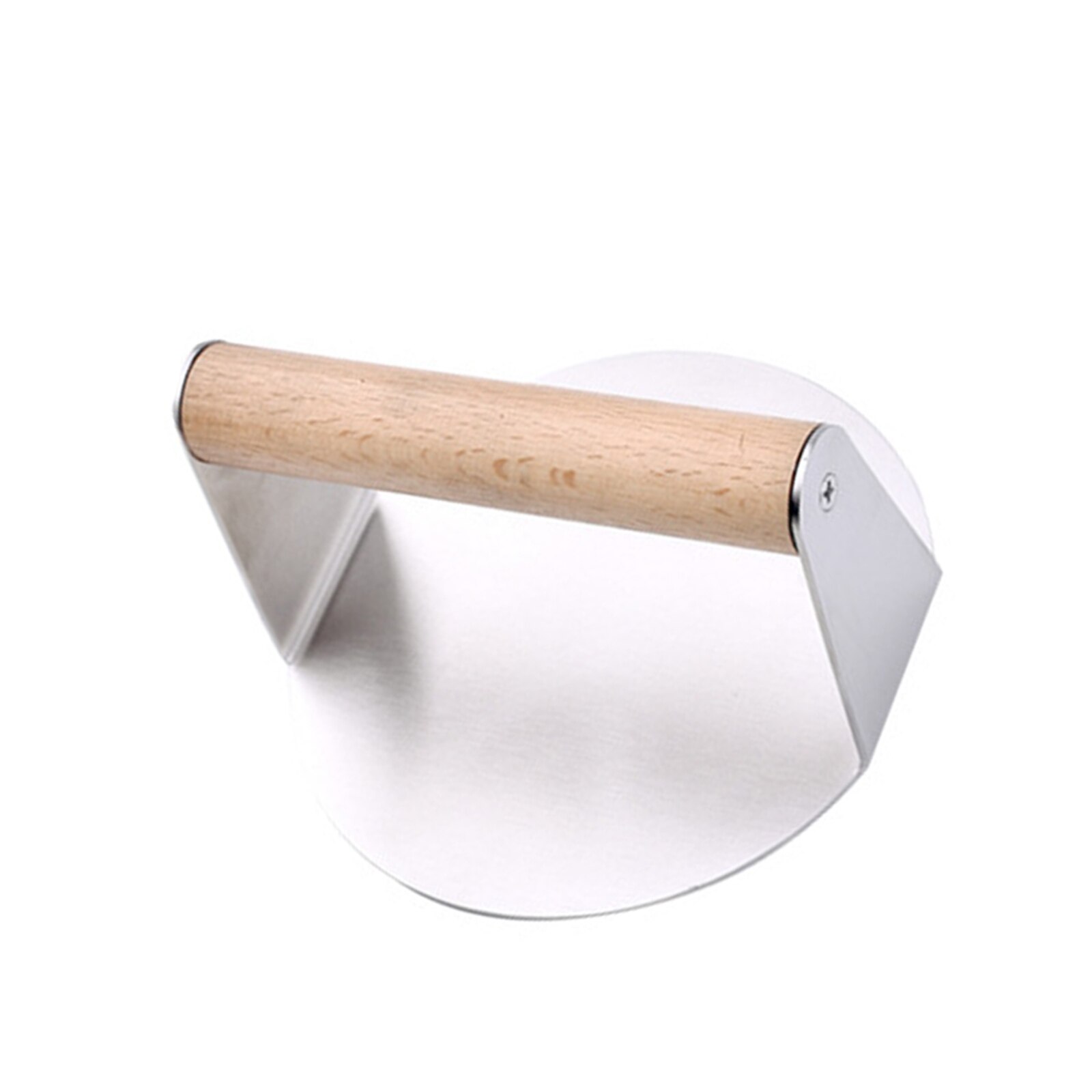 Hamburger Patty Maker 304 Stainless Steel Kitchen Burger Pressing Manual Grill Press Smasher With Wood Handle