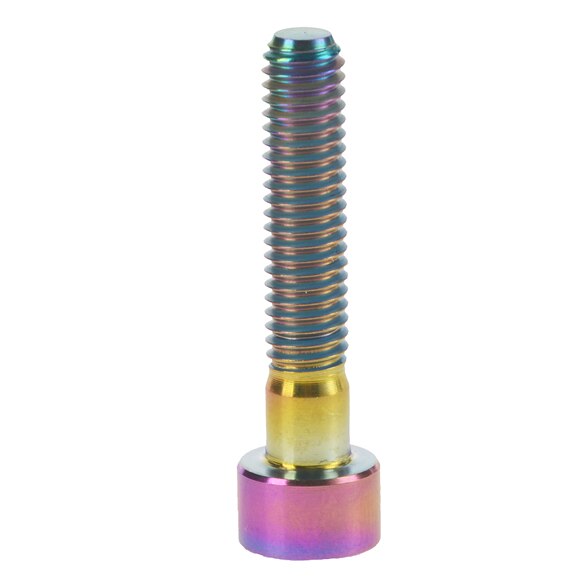 Wanyifa Titanium Ti Bolt M6X20 25 30 35mm Stigma Screw for MTB/Road Bicycle Seatpost Headset Brake: M6x35mm Rainbow