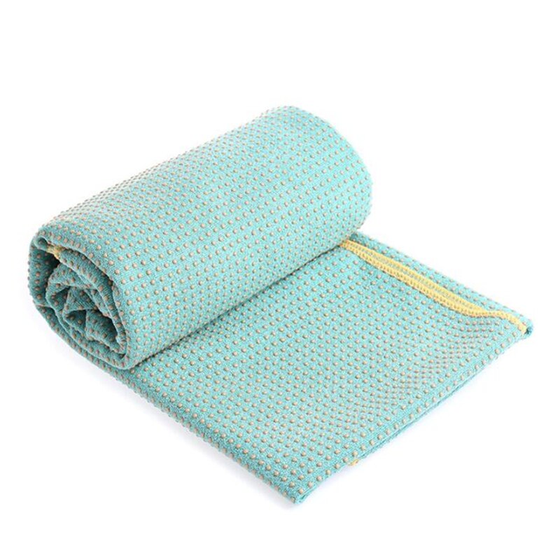 1Pc 183*63Cm Anti-Slip Microfiber Yoga Mat Handdoek Home Gym Fitness Pilates Pad Dekens Zachte cover: Licht Groen