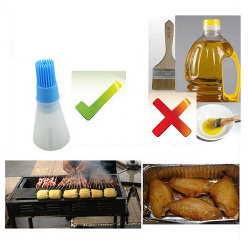 10PCS Siliconen Vloeibare Olie Pen Bakken Olie Fles Borstel Taart Bbq Gebruiksvoorwerp Boter Brood Psatry Hoge Temperatuur Weerstand Keuken