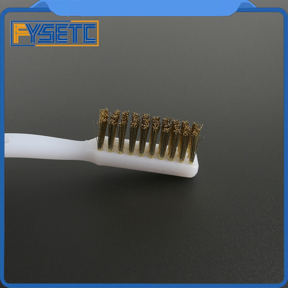 3D Printer Cleaner Tool Copper Wire Toothbrush Copper Brush Handle For Nozzle Block Hotend Cleaning Bed Cleaning Parts