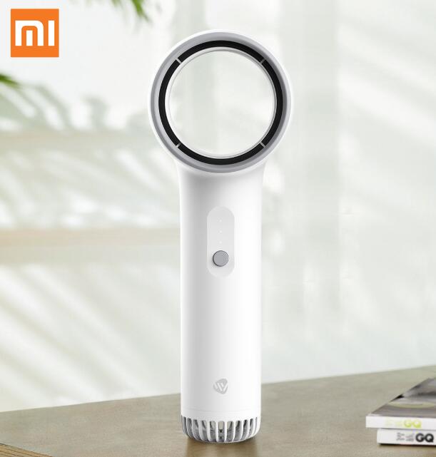 Xiaomi Weiyuan Handheld Blattloser Fan Blattloser Sicherheits Starke Wind Geräuscharm SchöNe Und Tragbare Schaufel Auto Reise Verwenden Fans