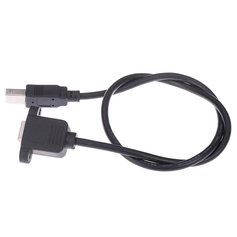 USB 2.0 Type B Male to Type B Female Printer Extension Cable With Panel Mount Screw Hole 30cm