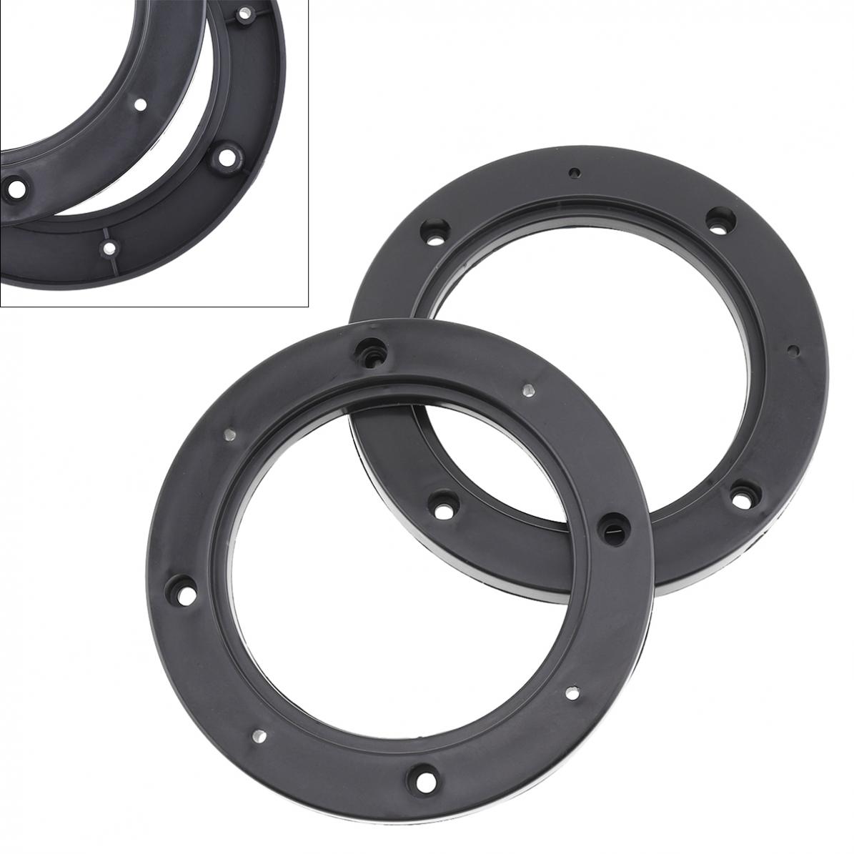Soportes universales para altavoz de coche de 4 pulgadas, 2 uds., arandela sólida de plástico, resistente al agua, soportes para altavoces