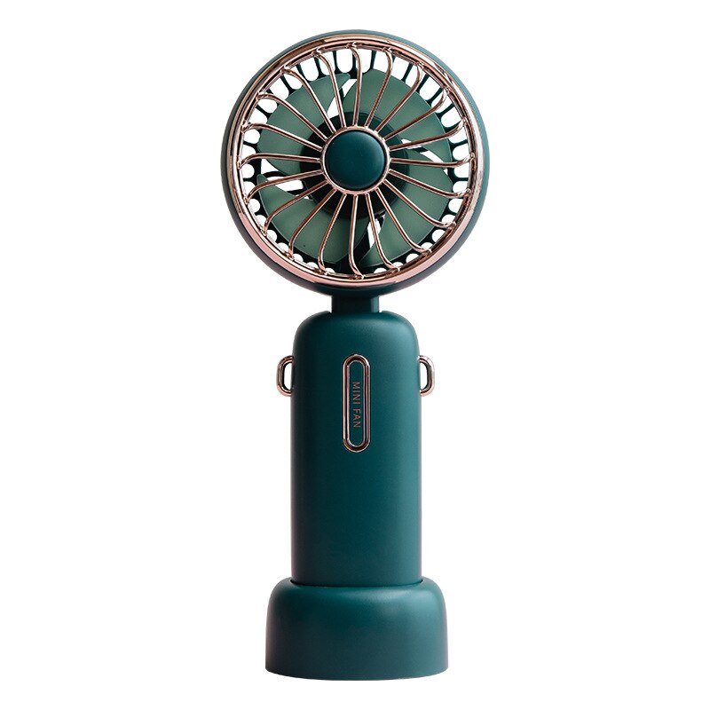 Handheld Fan - 4800mAh Rechargeable Battery - Quiet Operation - Portable USB Mini Fan: Green