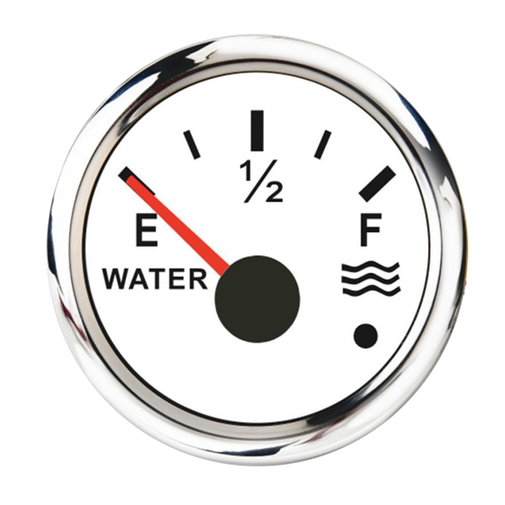 Réservoir d'eau étanche 240-33/0-190 ohm | Jauge de profondeur de liquide 2 pouces 52mm pour camion RV de voiture maritime, blanc