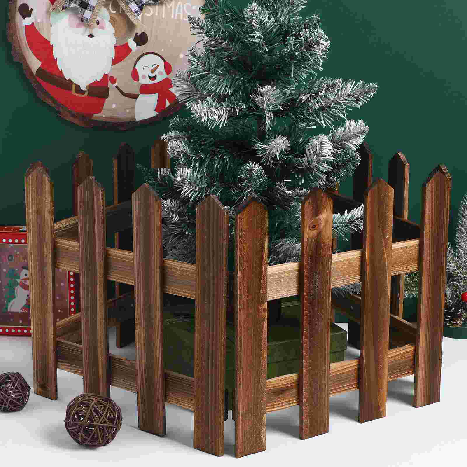 Verkoolde Hek 30 cm Hoogte Houten Houten Houten Hekken Tuinhekken Tuinhek Balkon Houten Hek Decoratieve Hek Tuin
