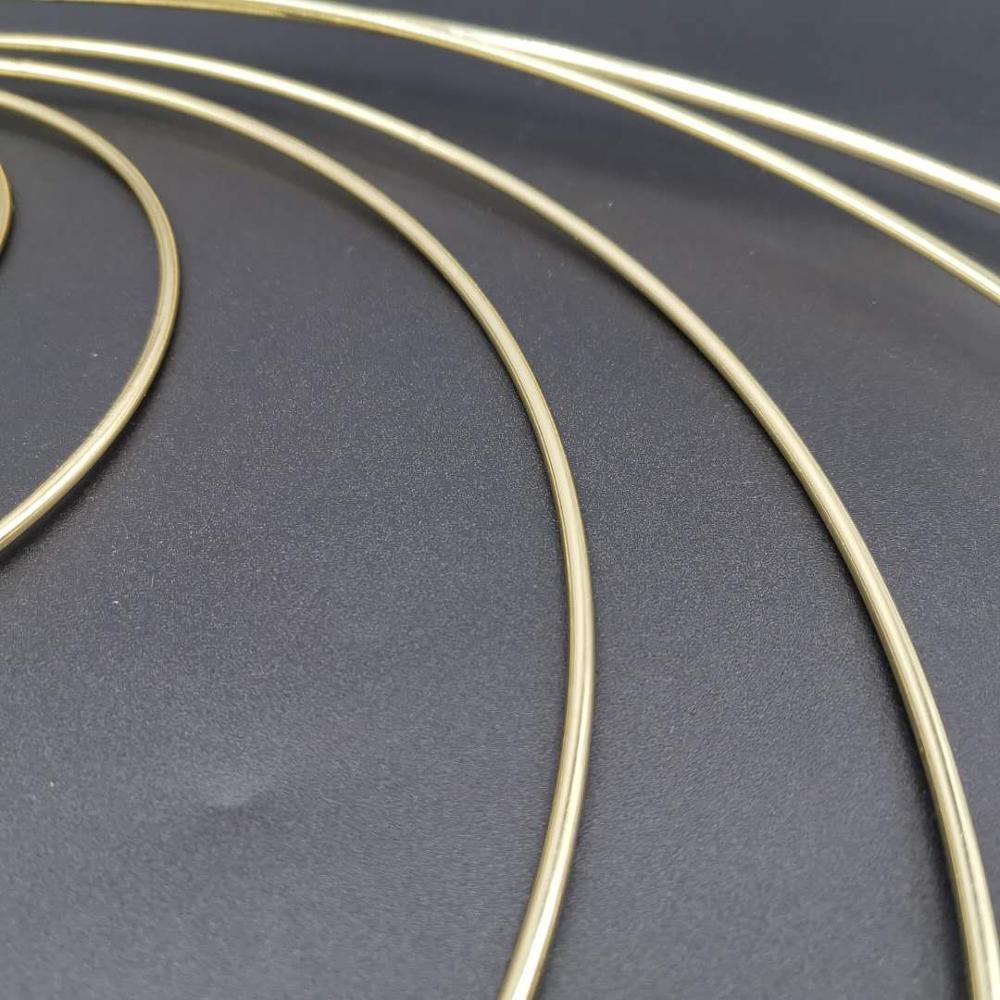 2 Goldene Metallringe Mit Holzständer - DIY Deko Für Hochzeit & Zuhause