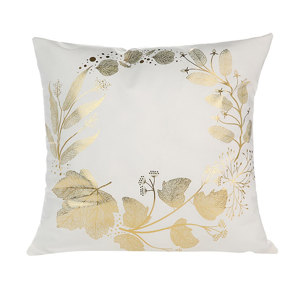 #l5 2019 polyester guld brev kudde soffa bil midje kudde kudde kamouflage absorbera svett kuddar faux: A