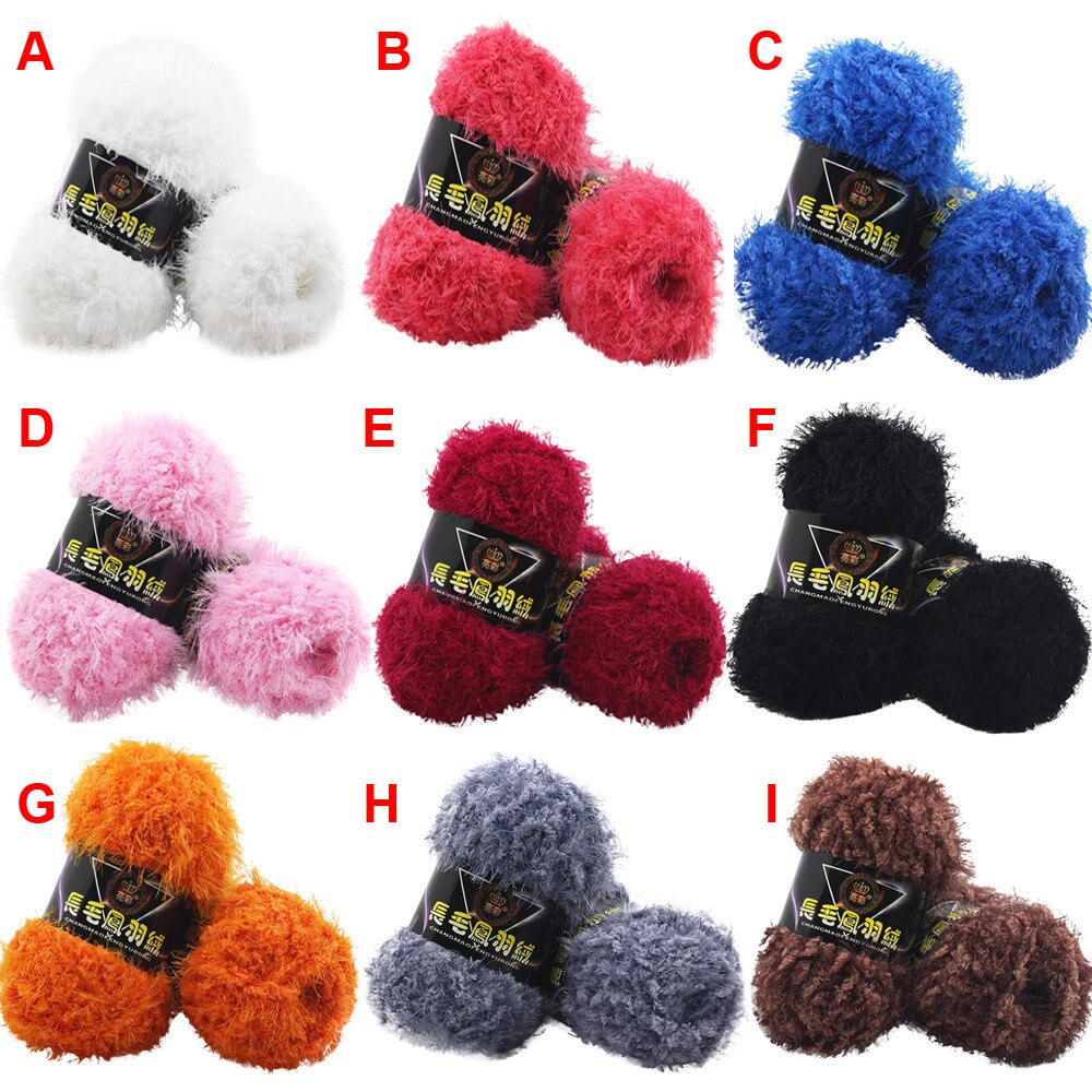 Yarn Ball Hand-woven Multicolor Knitting Velvet Crochet Coral Cashmere Yarn blanket Sweaters Yarn#T2