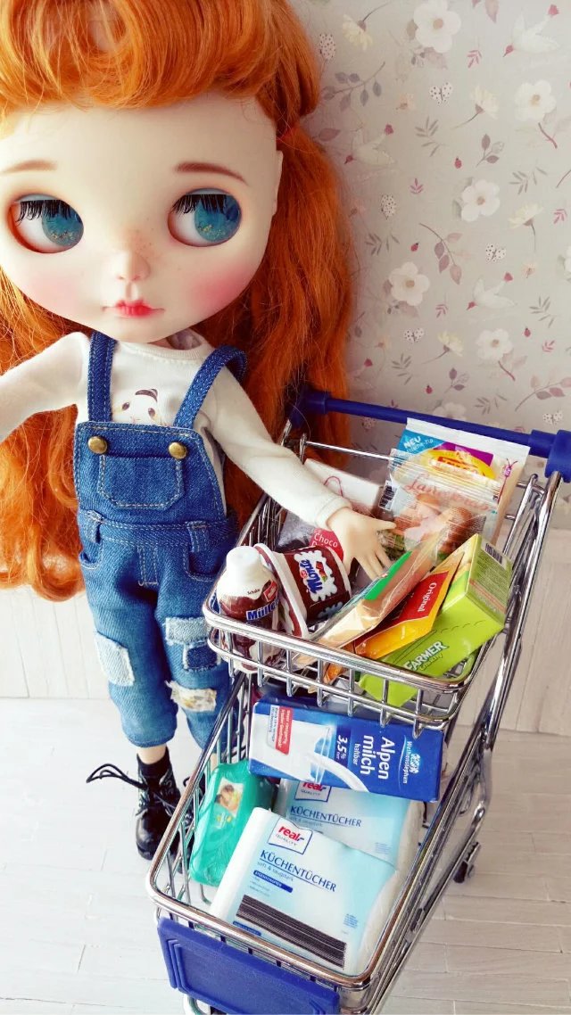 2 sztuk/partia śliczne miniaturowe supermarket żywności 1/6 skala miniaturowe supermarket drink dla 1/6 blyth azone bjd Dollhouse accessroies