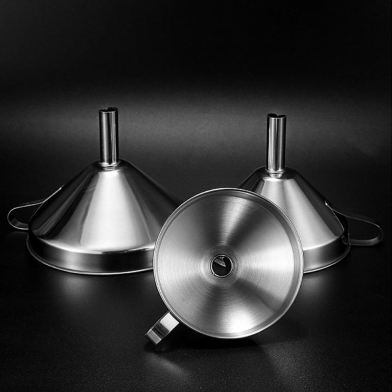 Stainless Steel Funnel Small Mouth Funnels Bar Wine Flask Funnel For Filling Hip Flask Narrow-Mouth Bottles Kitchen Jug Funnel
