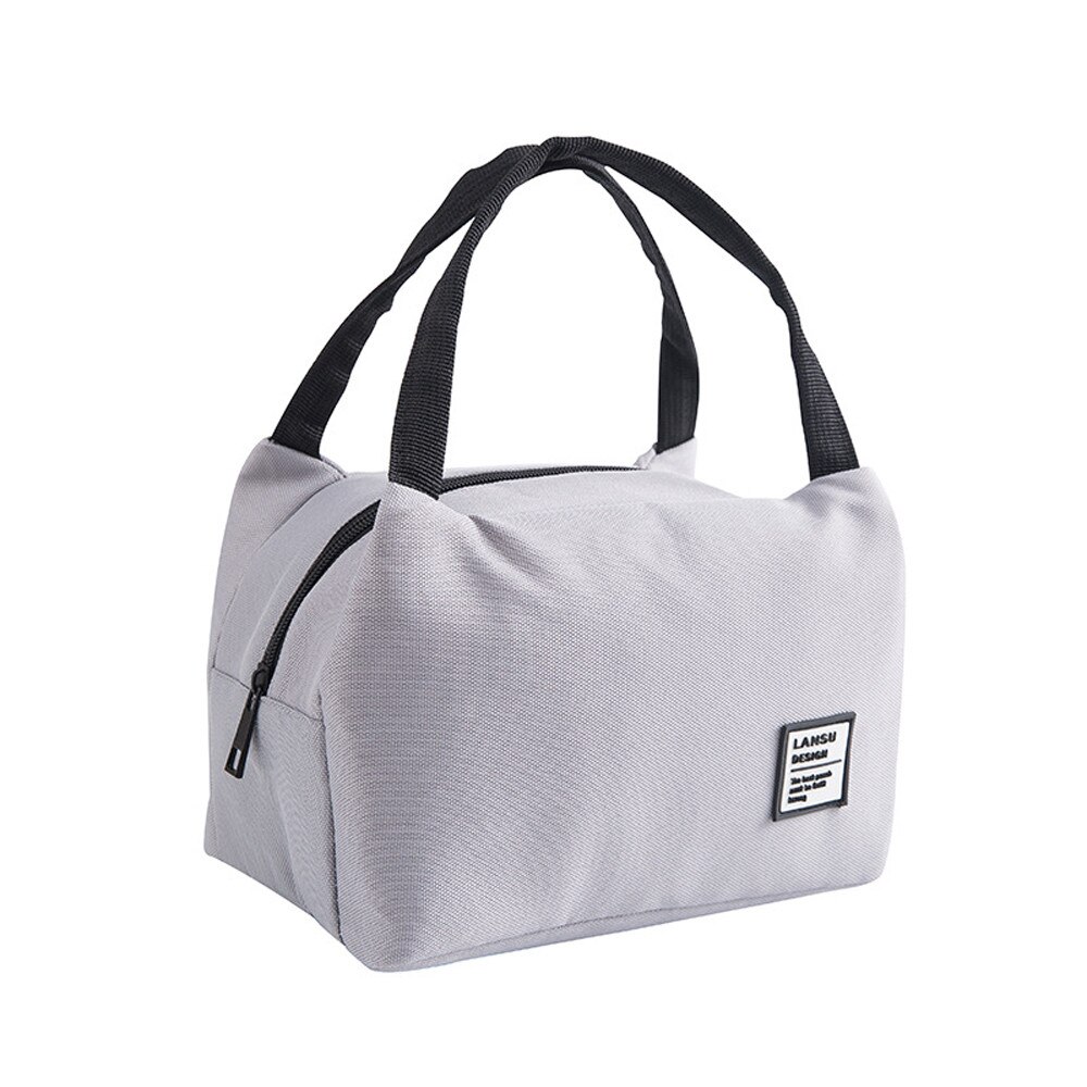 Bolsa de almuerzo Portátil Bolsa de almuerzo con aislamiento térmico, bolsa de almuerzo, bolsa de almuerzo, bolsa de almacenamiento, Torba na Lunch Sac a Lunch #3: White 