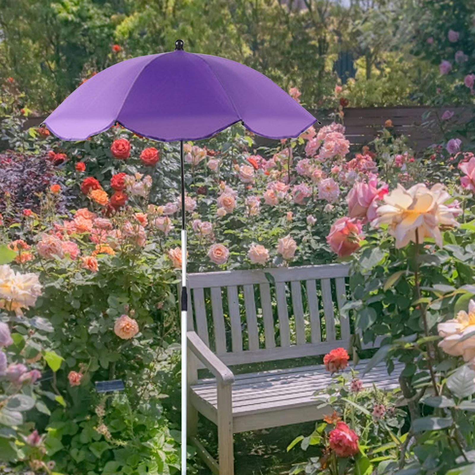 Outdoor Plant Umbrella Shade Cover Adjustable Height Canopy Telescopic for Garden Lawn Patio Flowers Potted Yard Reusable Decor