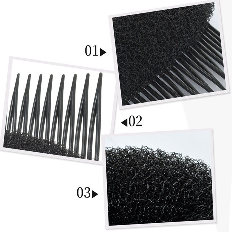 Bun Maker Braid Tool Hair Styler Volume Bouffant Beehive Shaper Roller Bumpits Bump Foam On Clear Comb Hair Accessories
