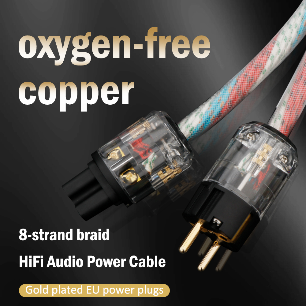 Câble d'alimentation Hifi Audio US/EU, prise électrique occidentale, câble en cuivre ODavid, signature 400 haut de gamme avec connecteur plaqué or