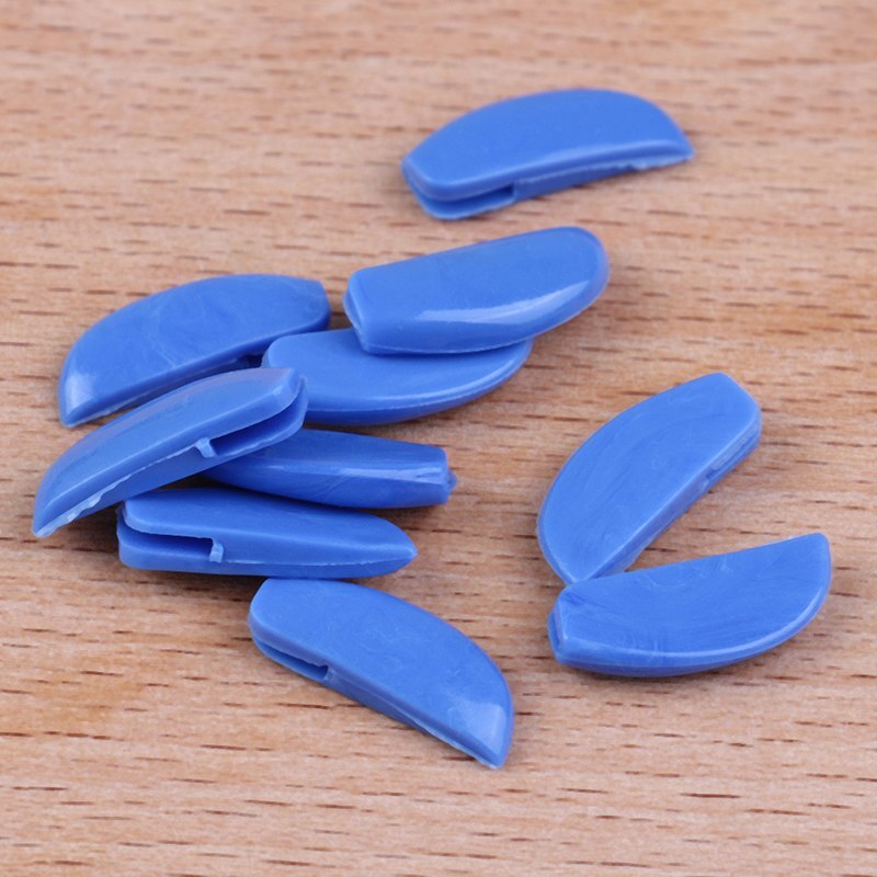 5 paren/set Siliconen Neus Pads Siliconen Anti-slip Pads Voor Brillen Brilmontuur Stok Op Neus Pad: Blauw