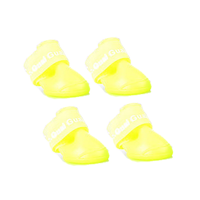 Xl/Xxl 4 Stks/set Huisdier Schoenen Hond Waterdichte Regen Laarzen Rubber Snoep Kleur Grote Hond Schoenen: YELLOW / Xxl