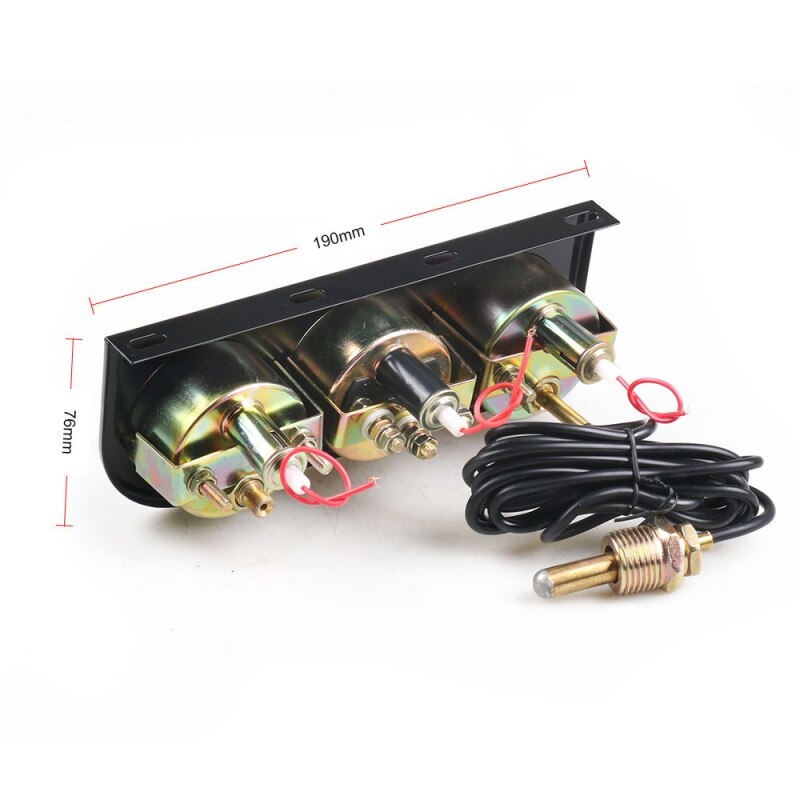 Car Combination Instrument Mechanical Triple Meter Water Temperature+Oil Pressure+The Amount of Oil Three-in-One Instrument