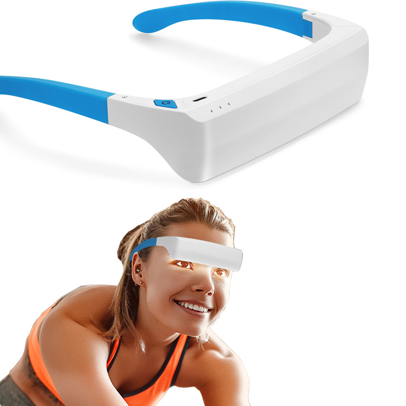 traurig Lichttherapielampe Depression Stimmungstherapiebrille tragbares LED-Licht Anti-Bewegungskrankheit traurig-Therapie Phototherapie-Brille