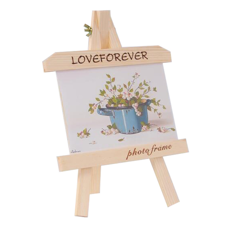 Holz Mini Bilderrahmen Anzeige kreative Hochzeits feier Foto Stand Halfter freundlicher Malerei Handwerk