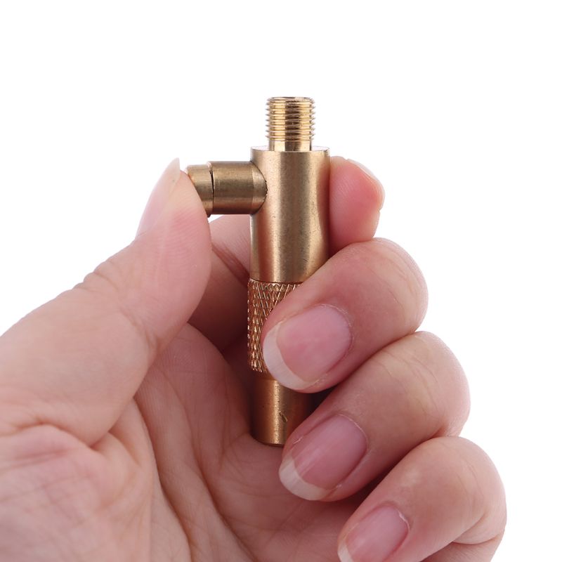 Bildäckspump standard fingängad luftkompressorpumpkontakt med tömning