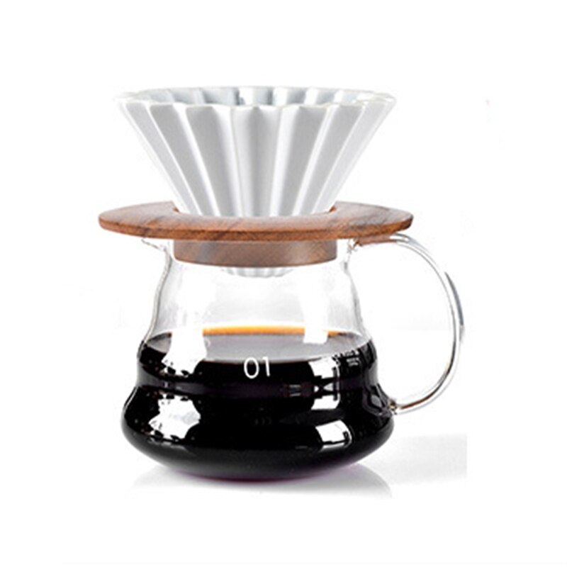 Pot Dripper Ceramic Coffee Dripper Set Engine Style 1-2 Cups C... – Grandado