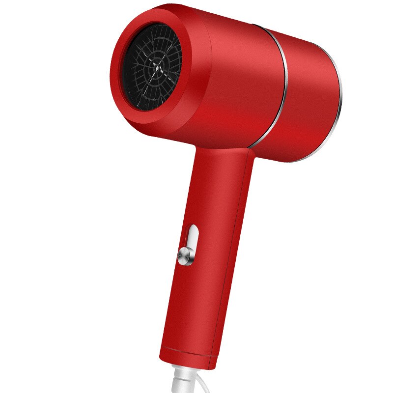 European and American hair dryer silent explosion models hair dryer negative ion hair dryer household appliances: RED