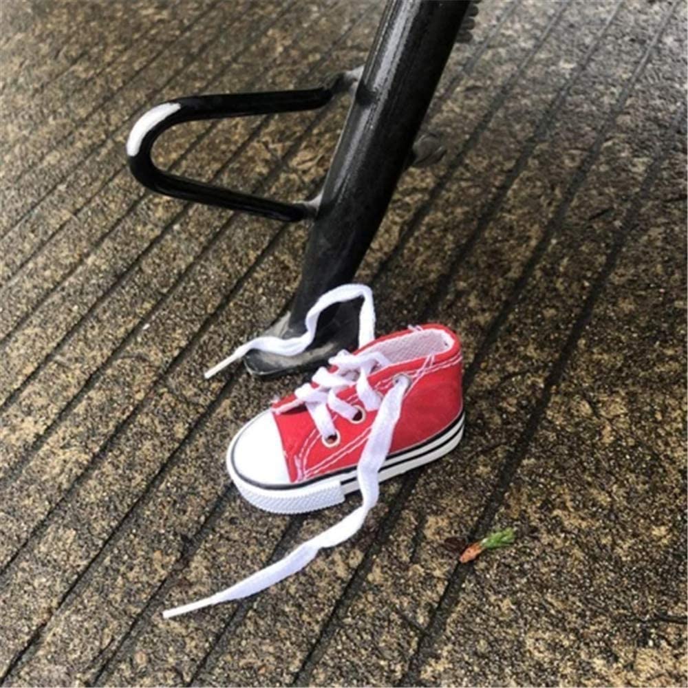 Motorfiets Side Stand Grappige Leuke Mini Schoen Voet Ondersteuning Motor Fiets Kickstand Statief Motor/Fiets Kickstand Mini Canvas Schoenen