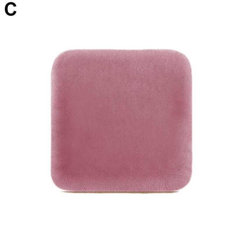 Universal fuzzy plys bilsæde pude uld pels varm bil sæde pude betræk stol pude bil interiør tilbehør 1pc: C