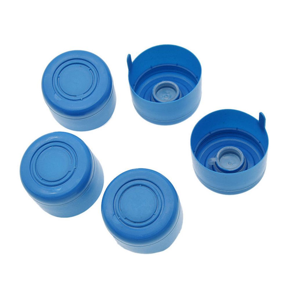5Pcs Replacemet Water Bottle Snap Bucket Lid Reusable Non-Spill Anti Splash Water Jug Caps Water Jug Cap: Default Title