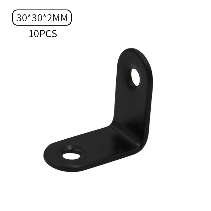 90 Angle L Shaped Shelf Bracket L Bracket Corner Code Wall Mount: 3x3cm