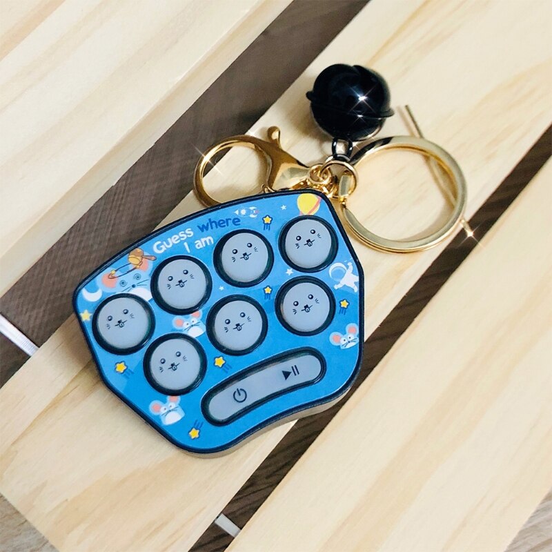 Mini Hamster Erinnerung-Spiel Spielzeug Keychain LED Elektronische Hamster Geschmack Spiel Maschine Zappeln freundlicher Erwachsene Spielzeug