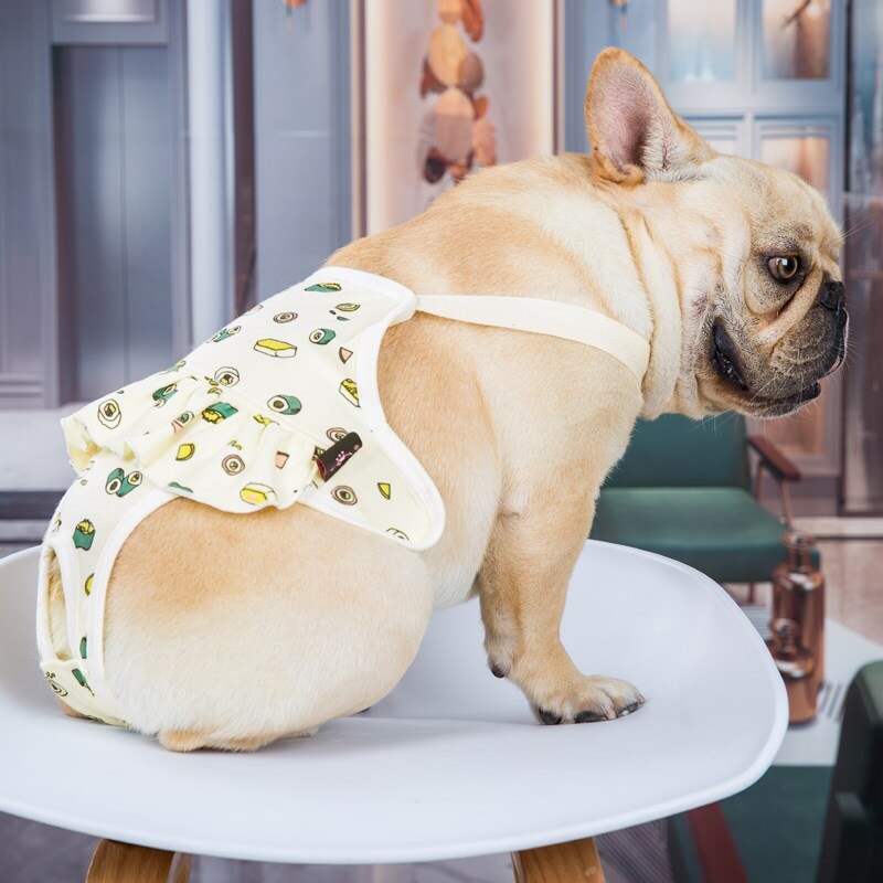Komfortable hunde fysiologiske bukser til hunde åndbar fransk bulldog undertøj anti-chikane justerbare shorts til kæledyr hund