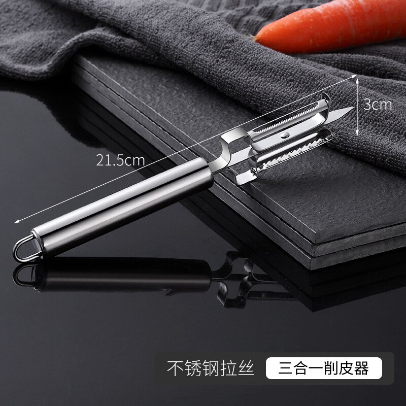 Stainless steel peeler convenient peeler planer kitchen gadgets kitchen vegetables and fruits scraping: 4