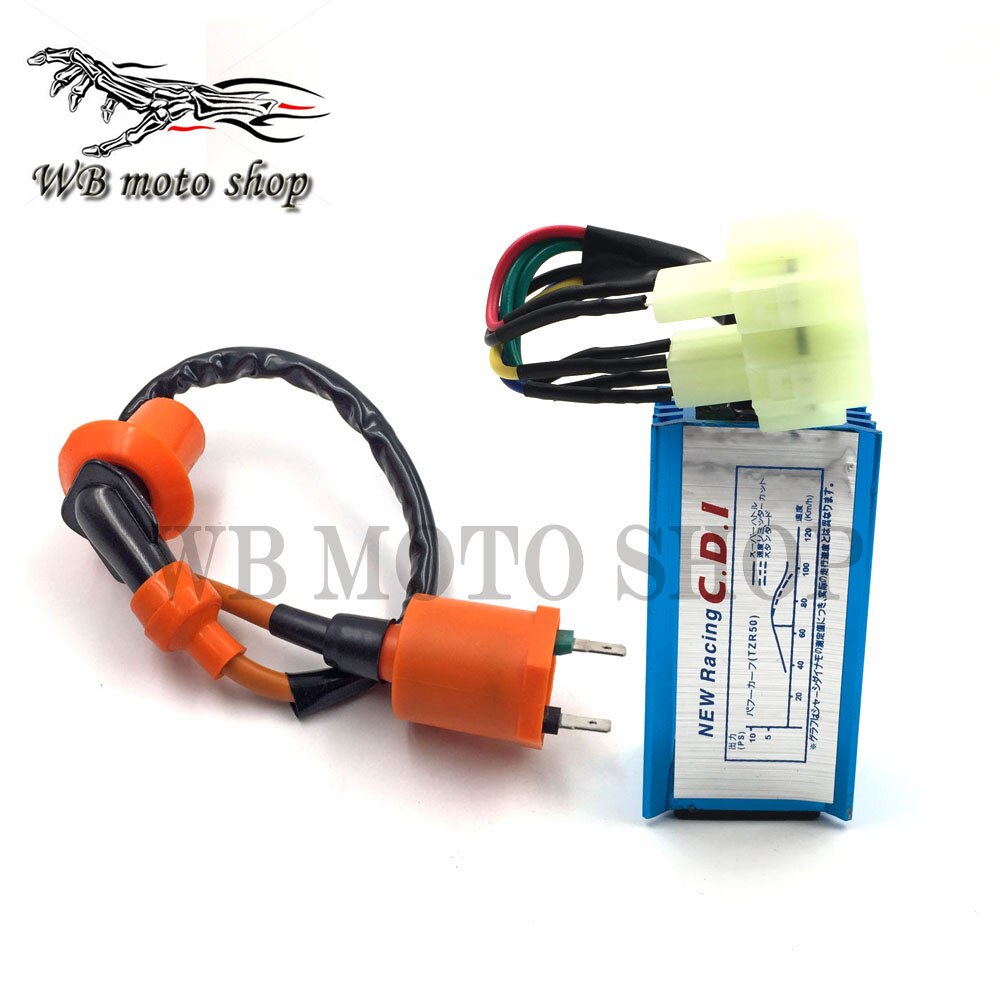 Prestaties 6 pin AC Racing CDI Box Bobine voor GY6 50cc 125cc 150cc 139QMB 152QMI 157QMJ Scooter Bromfiets ATV: Small set