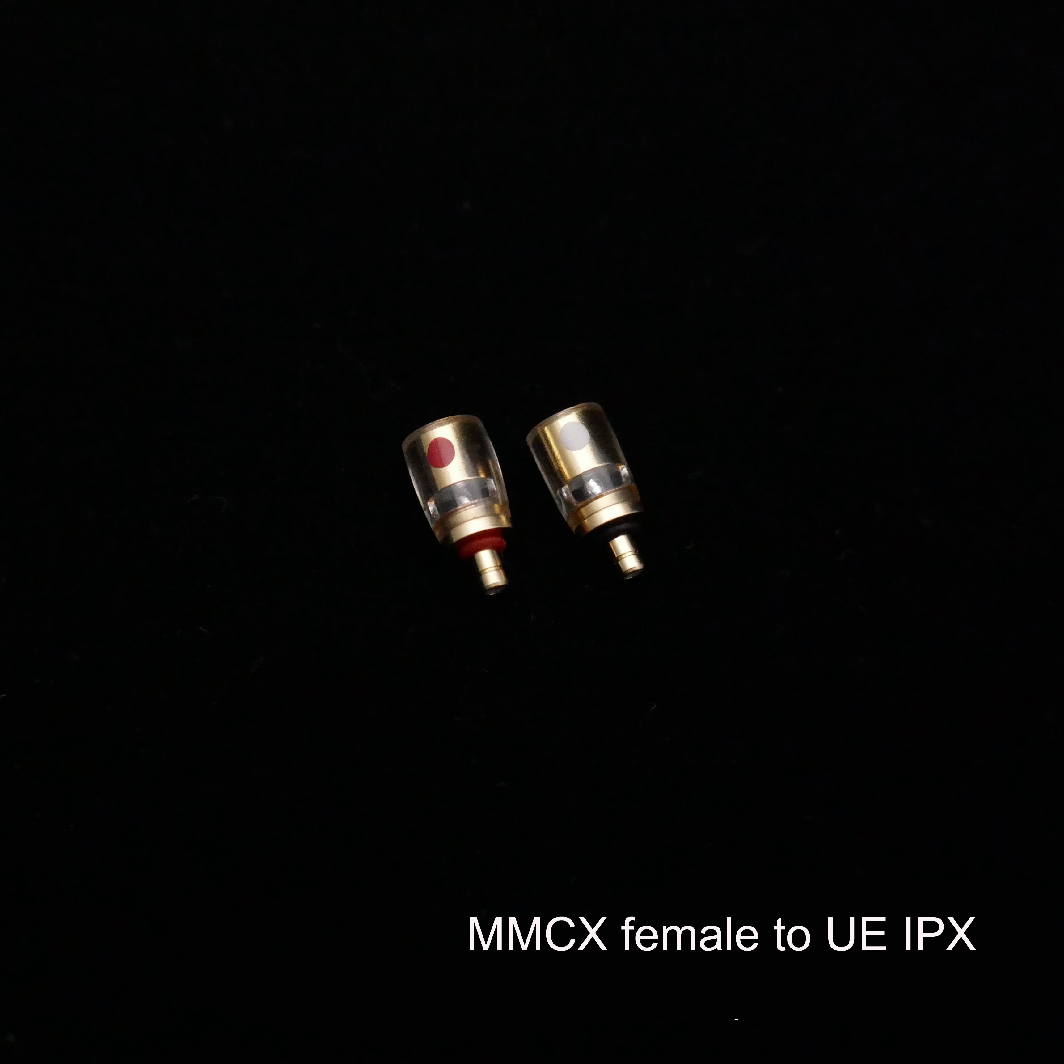 MMCX/0.78MM męski na acoustane UE IPX pentacon ucho MMCX kobiece słuchawki konwersja Pin końcówka do konwersji Adapter: w odcieniu kości słoniowej